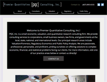 Tablet Screenshot of premierquant.com